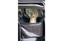 FLAMINGO CAR SEAT COVER LOGI CAN BE SPLIT IN TWO CLOSED HAMMOCK MODEL BACK SEAT BLACK 145X130CM