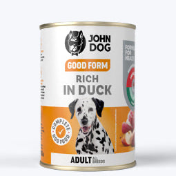JOHN DOG GOOD FORM MOKRA KARMA PIES BOGATA W KACZKĘ 400G