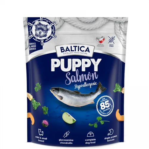 BALTICA HIPOALERGICZNA SZCZENIAK SUCHA KARMA DLA PSA SALMON XS/S 1KG