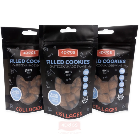 4DOGS COLLAGEN LINE CIASTECZKA NADZIEWANE STAWY 60G