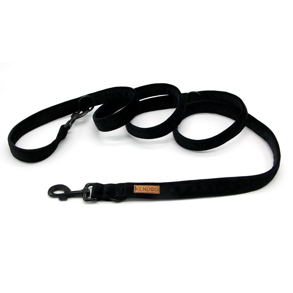 KENDOG SMYCZ PRZEPINANA VELVET BLACK 200 CM 2CM