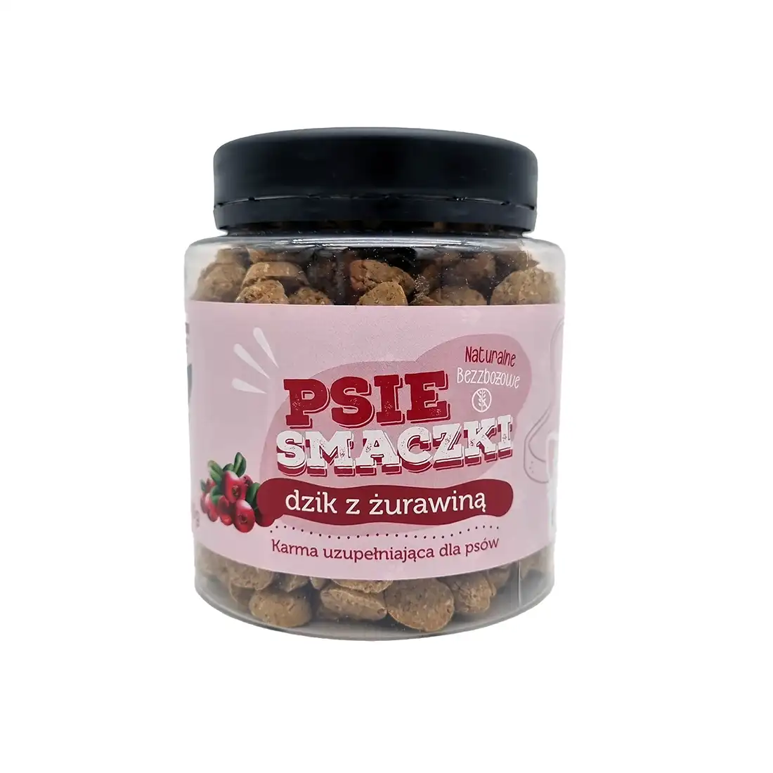 HAUNOW CIASTECZKA PRZYSMAKI DLA PSA DZIK Z ŻURAWINĄ 300G