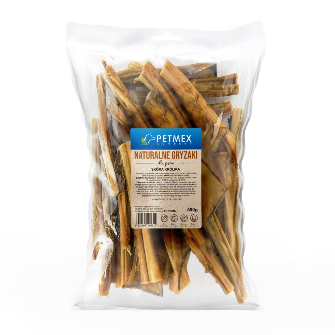 PETMEX SKÓRA KRÓLIKA 500G