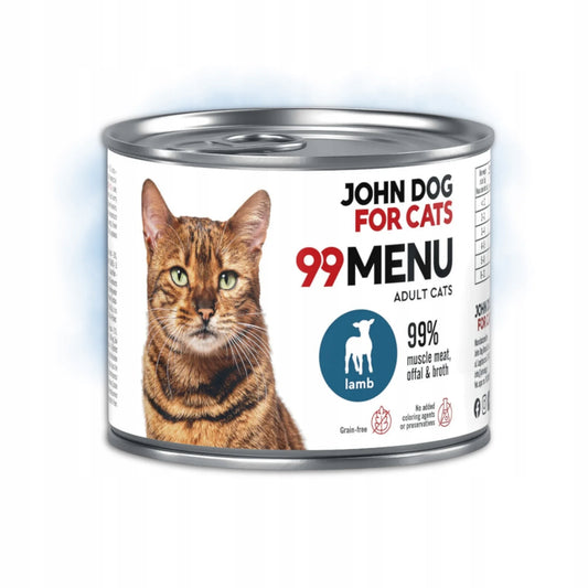 JOHN DOG 99MENU MOKRA KARMA KOT JAGNIĘCINA 200G