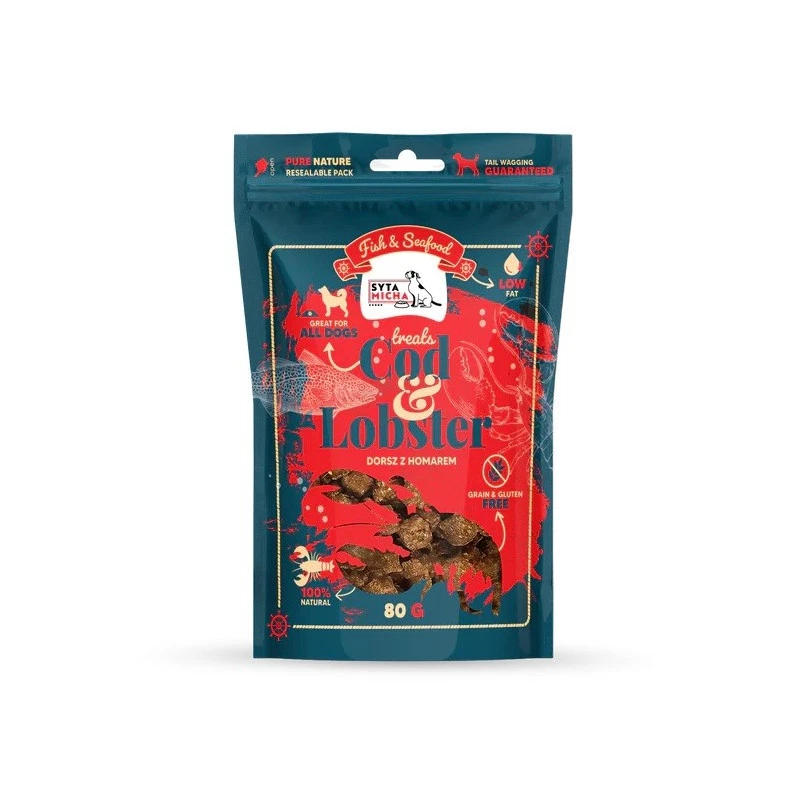 SYTA MICHA FISH & SEA FOOD PRZYSMAKI DLA PSA DORSZ Z HOMAREM 80G