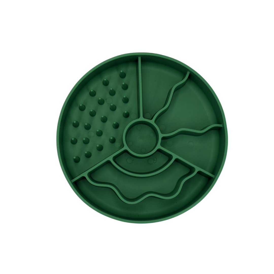 FIBOO SLOW FIBOOWL CIEMNY ZIELONY - MISKA SPOWALNIAJĄCA