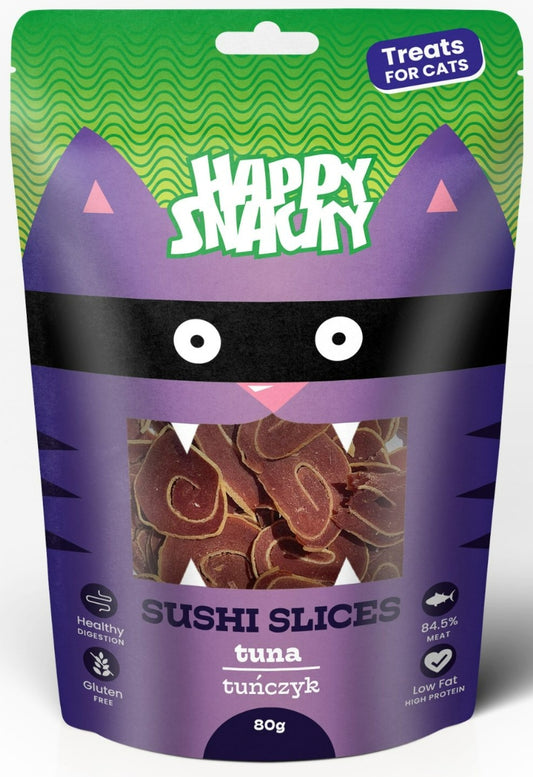HAPPY SNACKY PLASTERKI SUSHI PRZYSMAKI DLA KOTA Z TUŃCZYKA