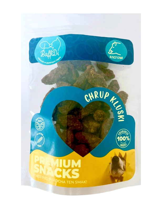 BAFFIDI CHRUPKLUSKI PRZYSMAKI DLA PSA DZICZYZNA 100G