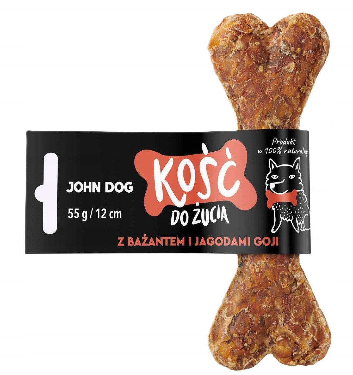 JOHN DOG KOŚĆ Z BAŻANTEM I JAGODAMI GOJI 12CM