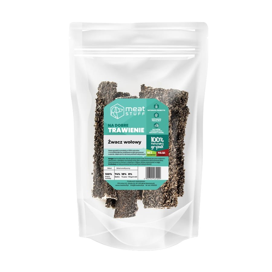 MEATSTUFF GRYZAK DLA PSA ŻWACZ WOŁOWY 250G