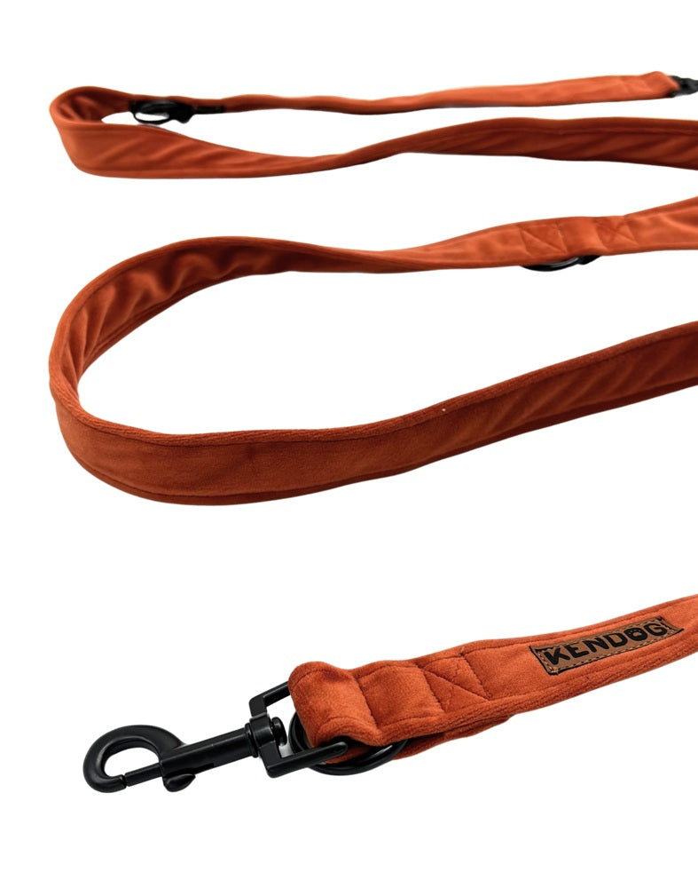 KENDOG SMYCZ PRZEPINANA VELVET GINGER 200CM 2CM