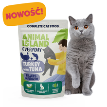 ANIMAL ISLAND EVERYDAY FILLETS IN BROTH MK KOT TURKEY WITH TUNA 2SZT VEAL WITH RABBIT 2SZT 4X85G