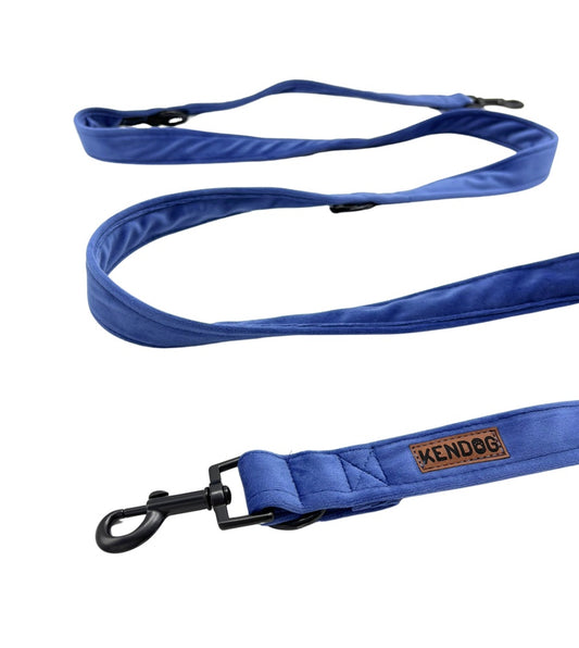 KENDOG SMYCZ PRZEPINANA VELVET INDYGO 200CM 2CM
