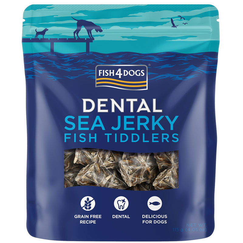 FISH4DOGS DENTAL SEA JERKY PRZYSMAKI DLA PSA FISH KNTOS 115G