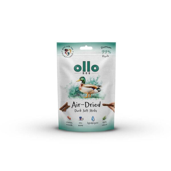 OLLO AIR DRIED PRZYSMAKI DLA PSA DUCK STICK 80G