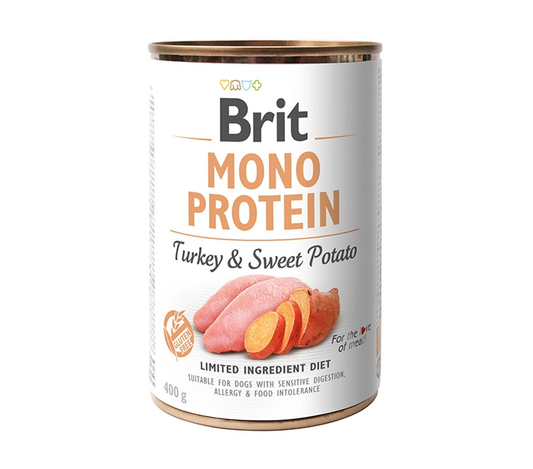 BRIT MONO MOKRA KARMA DLA PSA TURKEY & SWEET POTATO 400G