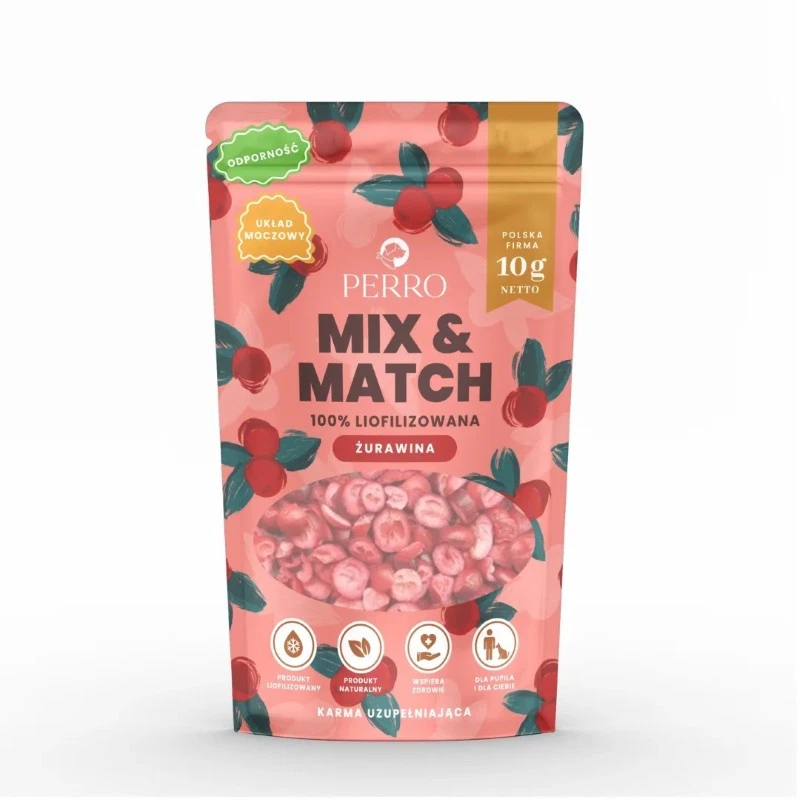 PERRO MIX & MATCH PRZYSMAKI DLA PSA ŻURAWINA 10G