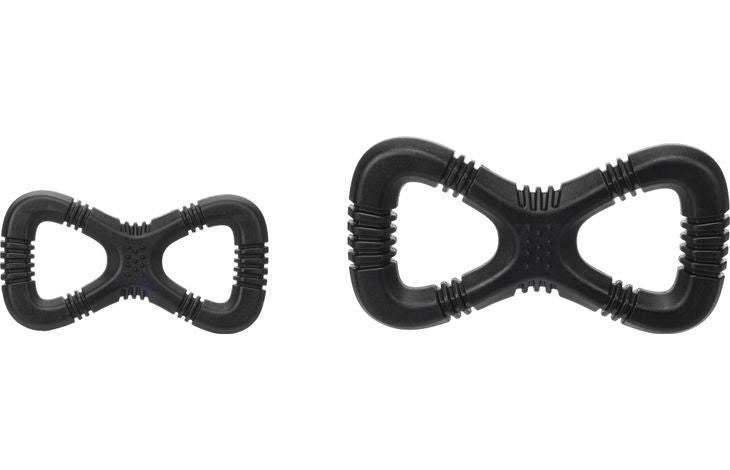FLAMINGO TOY GLADIATOR TUG TOY BLACK L 28X15X3,5CM