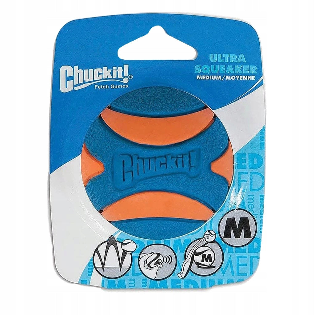 CHUCKIT ULTRA SQUEAKER BALL M 6 CM 2 PCS.