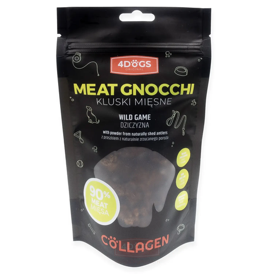 4DOGS COLLAGEN LINE KLUSKI MIĘSNE DZICZYZNA 100G