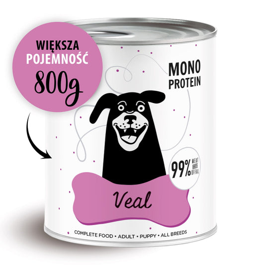 PAKA ZWIERZAKA PEPE MOKRA KARMA DLA PSA CIELĘCINA 800G