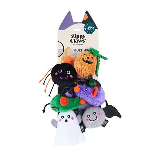ZIPPY CLAWS HALLOWEEN 6PACK HAUNTED CRITTERS