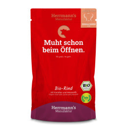 HERRMANNS MANUFAKTUR SELECTION PUPPY MOKRA KARMA PIES RIND WOŁOWINA 150G