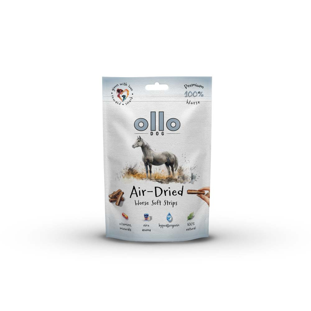 OLLO AIR DRIED PRZYSMAKI DLA PSA HORSE STRIPS 80G
