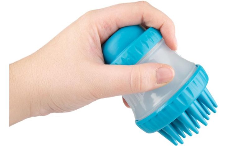 FLAMINGO 2-IN-1 CLEANING AND MASSAGE BRUSH HILDA 7,7X7,7X10,6CM