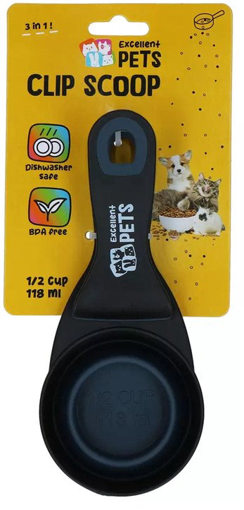 EXCELLENT PETS 3-IN-1 CLIP SCOOP 0,5 CUP