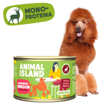 ANIMAL ISLAND MOKRA KARMA DLA PSA JELEŃ Z ZIEMNIAKAMI 410G