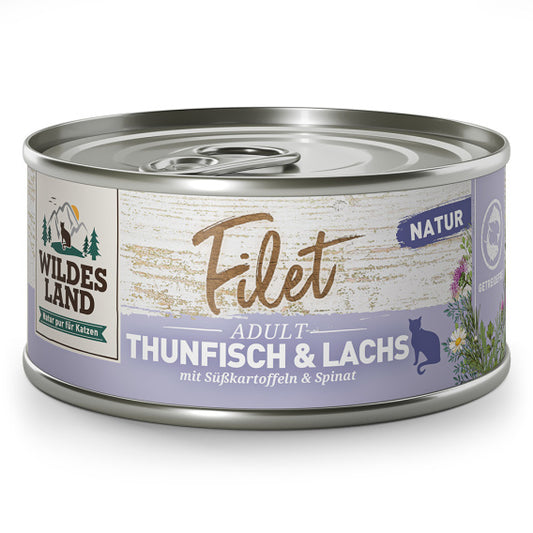 WILDES LAND CAT MOKRA KARMA DLA KOTA FILET THUNFISH LASCH 80G