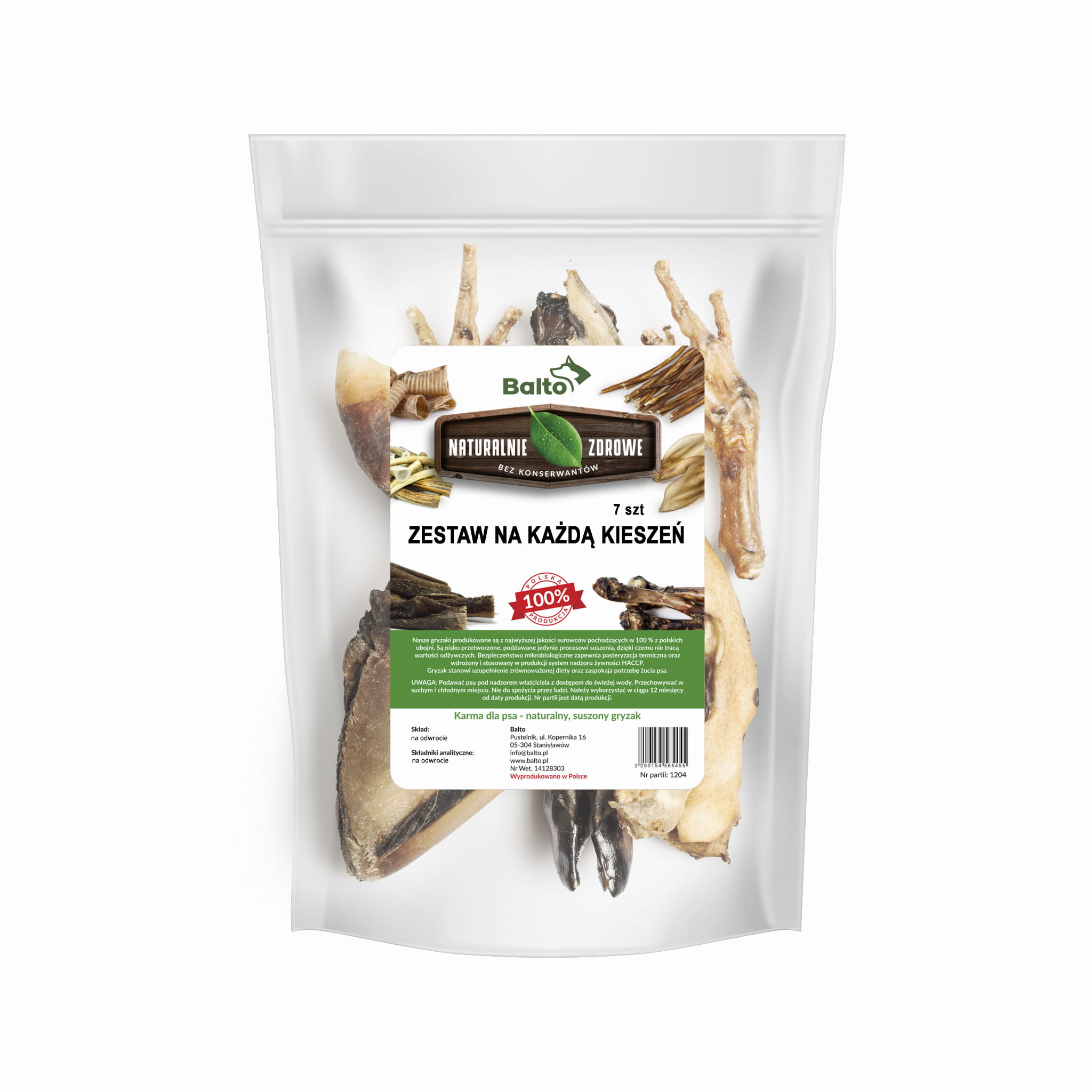 BALTO GRYZAK DLA PSA ZESTAW NA KAŻDĄ KIESZEŃ 7SZT