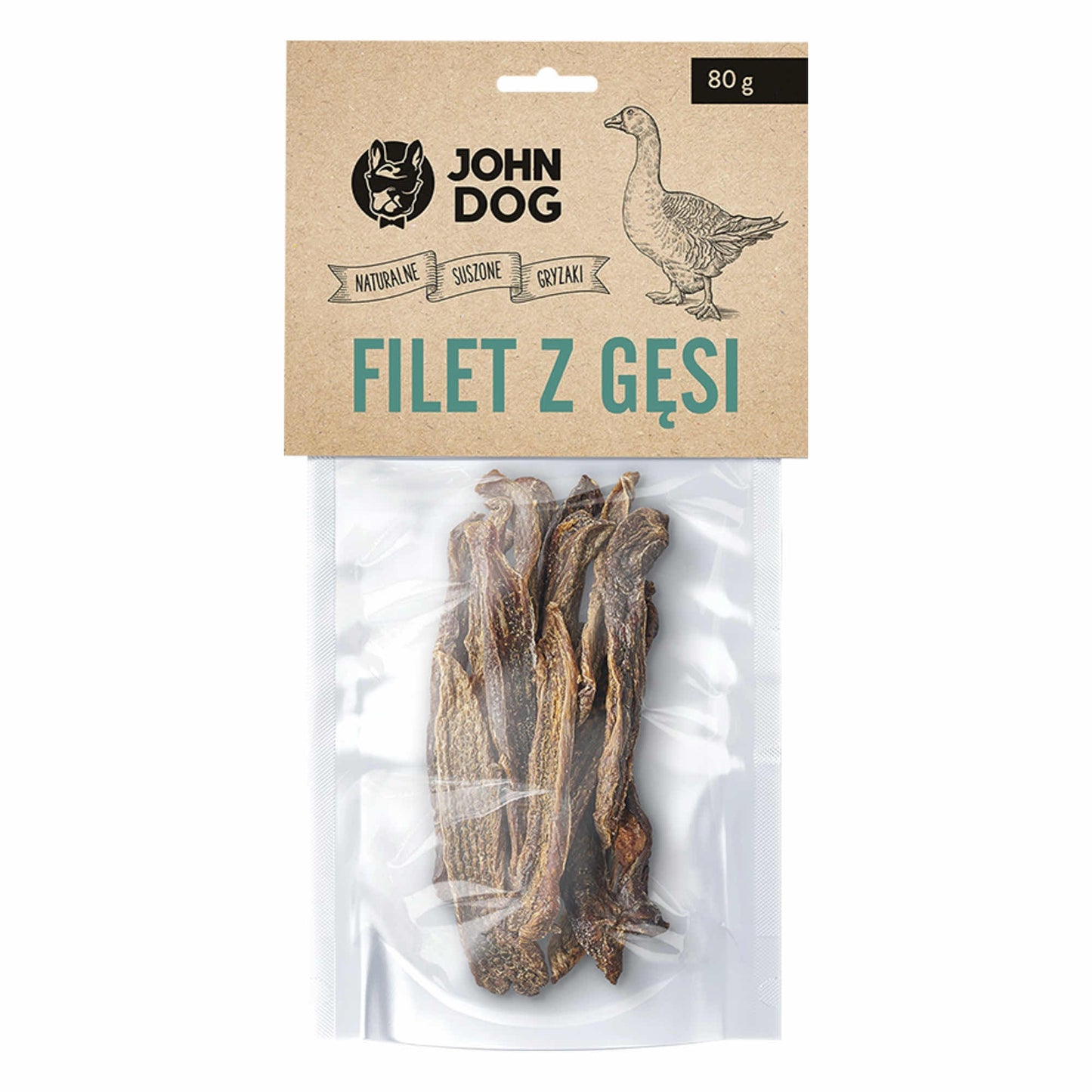 JOHN DOG SUSZONY FILET Z GĘSI DLA PSA