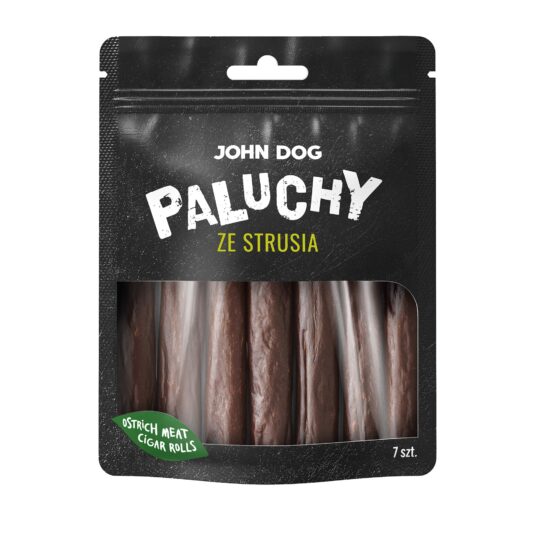 JOHN DOG PRZYSMAKI DLA PSA PALUCHY ZE STRUSIA 7SZT