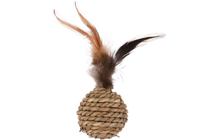 FLAMINGO CT BALL BABS + FEATHERS BROWN 16CM