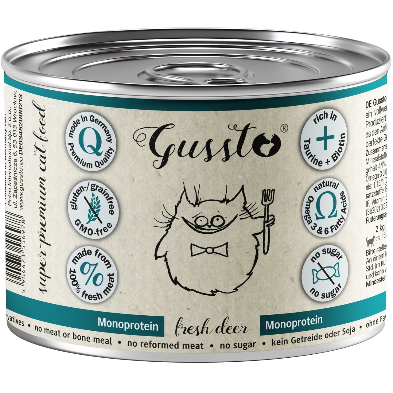 GUSSTO MOKRA KARMA KOT FRESH DEER 200G