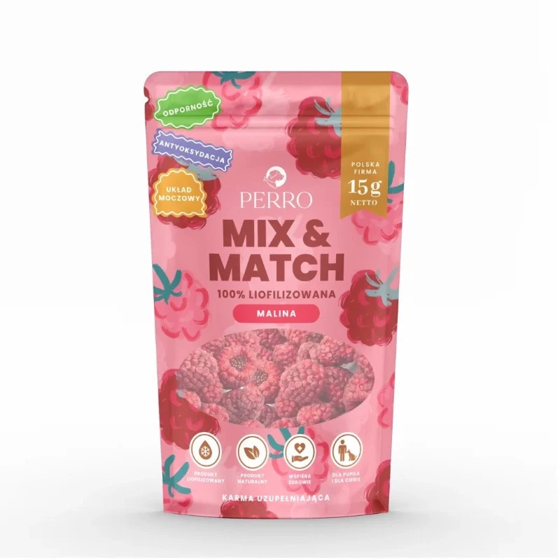 PERRO MIX & MATCH PRZYSMAKI DLA PSA MALINA 15G