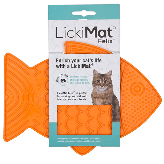 LICKIMAT CLASSIC FELIX CAT POMARAŃCZOWA