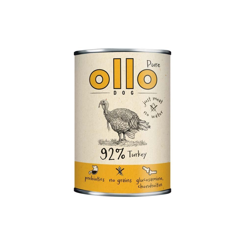 OLLO PURE MOKRA KARMA DLA PSA INDYK 850G