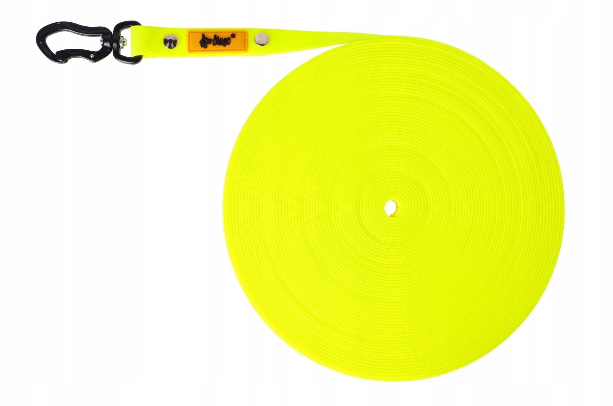 DINGO SMYCZ TRENINGOWA BEZ RĄCZKI SZER. 1CM DŁ. 10M ŻÓŁTA