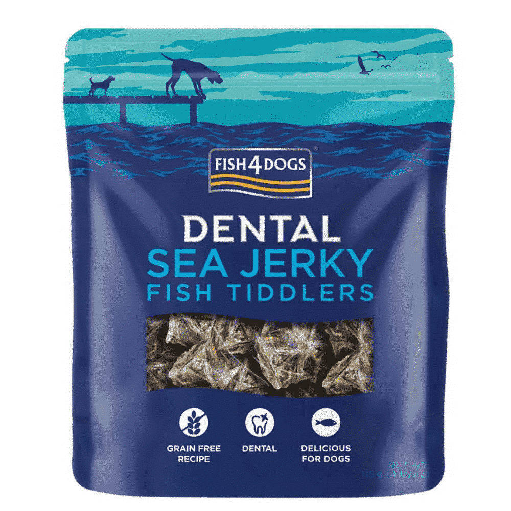 FISH4DOGS DENTAL SEA JERKY PRZYSMAKI DLA PSA FISH TIDDLERS 115G