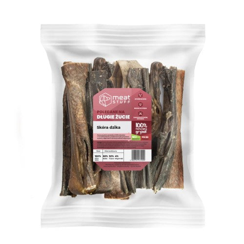 MEATSTUFF GRYZAK DLA PSA SKÓRA DZIKA 15CM 250G