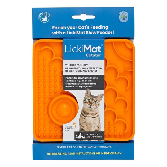 LICKIMAT CLASSIC CATSTER CAT POMARAŃCZOWA
