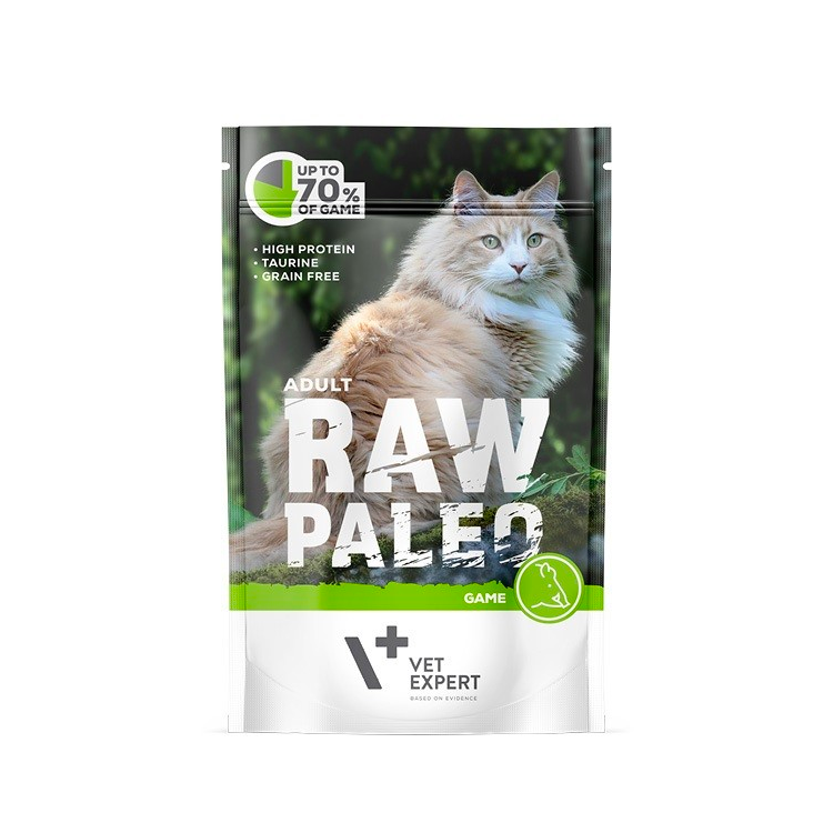 RAW PALEO MOKRA KARMA DLA KOTA GAME 100G