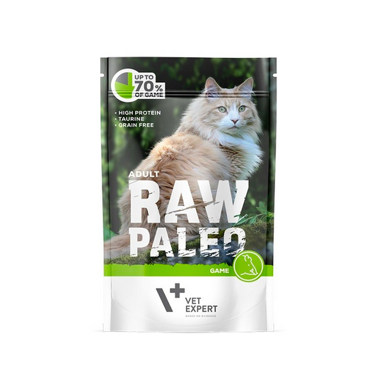 RAW PALEO MOKRA KARMA DLA KOTA GAME 100G