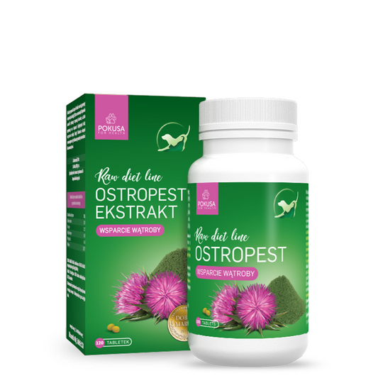 POKUSA RAW DIET LINE OSTROPEST EKSTRAKT 120 TABLETEK