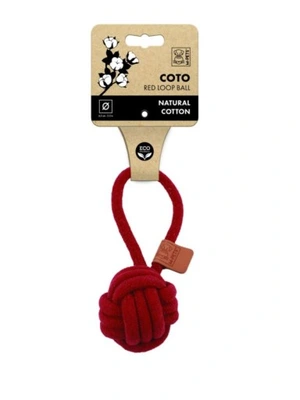 M-PETS ZABAWKA BAWEŁNIANA COTO LOOP BALL 8 CM