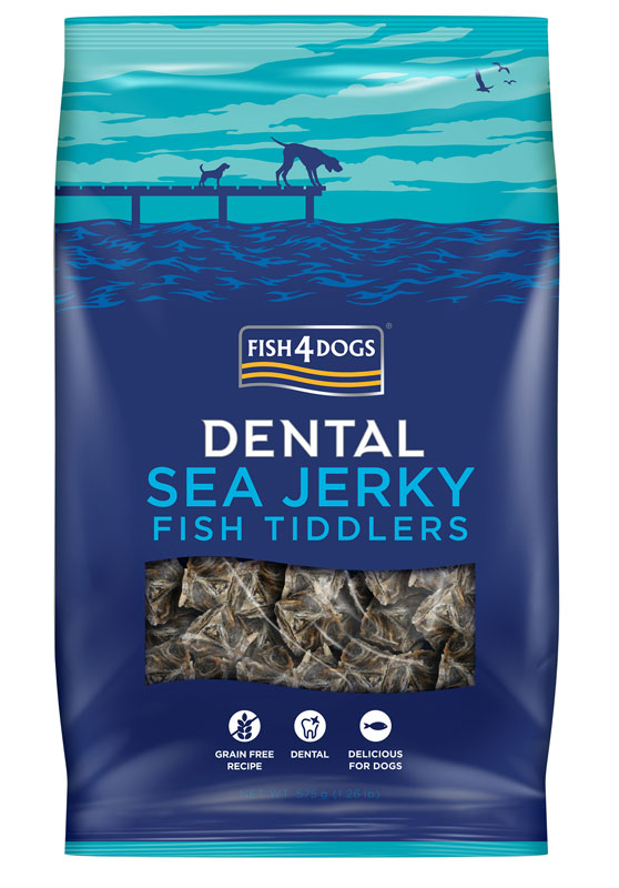 FISH4DOGS DENTAL SEA JERKY PRZYSMAKI DLA PSA FISH TIDDLERS 575G