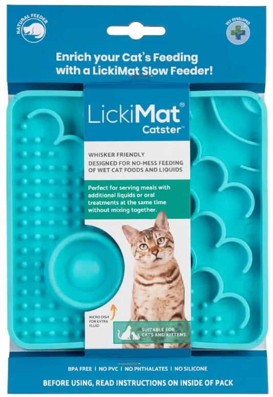LICKIMAT CLASSIC CATSTER CAT TURKUSOWA